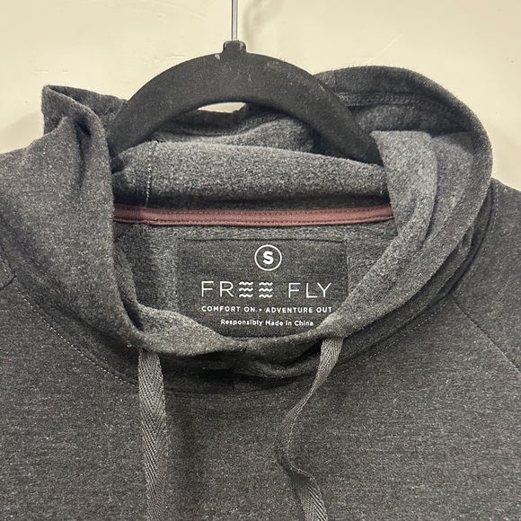 Free Fly Apparel Charcoal Hoodie S - Picture 2 of 5